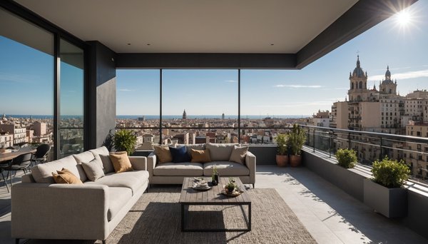 Explorez les avantages d'un penthouse avec terrasse à barcelone